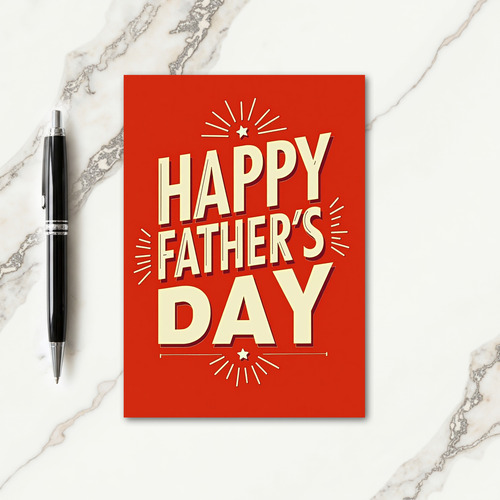 Sweet Fathers Day Embossed Card