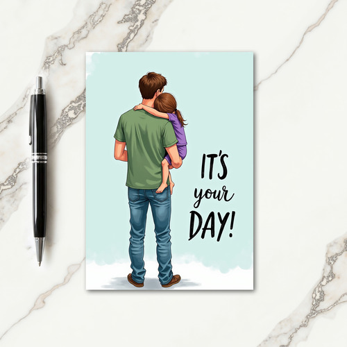 Sweet Fathers Day Embrace Card