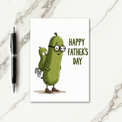 Sweet Fathers Day Family Card