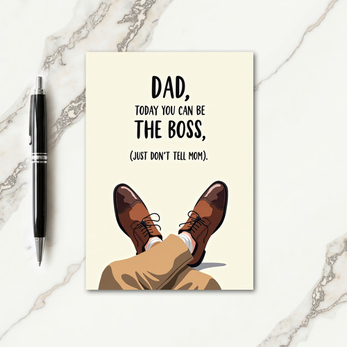 Sweet Fathers Day Feet Card