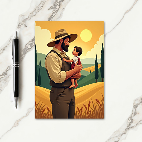 Sweet Fathers Day Fields Card