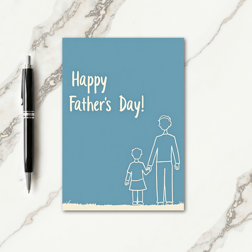 Sweet Fathers Day Figures Card