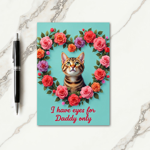 Sweet Fathers Day Floral Frame Card