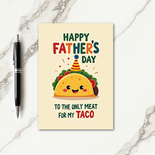 Sweet Fathers Day Food Art Card