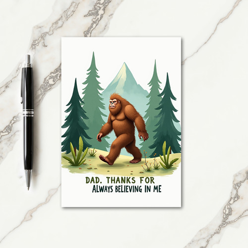 Sweet Fathers Day Forest Creature Card