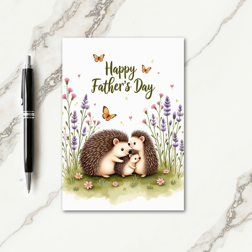 Sweet Fathers Day Forest Family Card