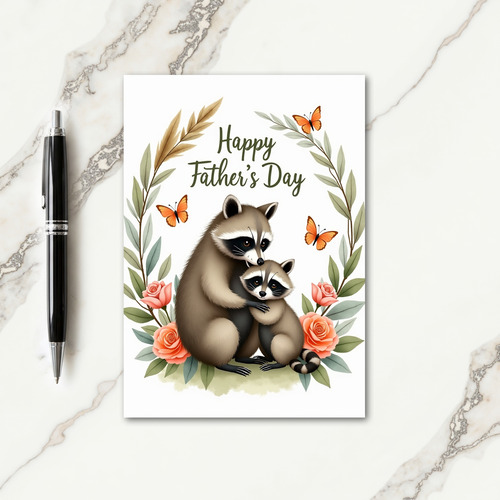 Sweet Fathers Day Forest Friends Card