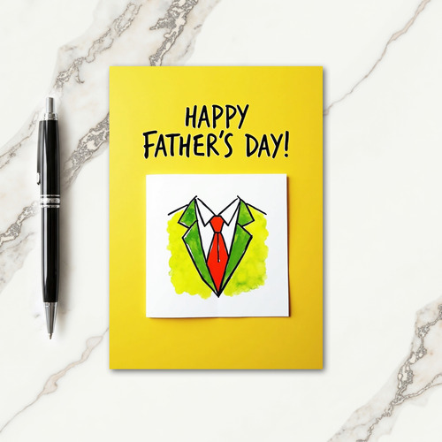 Sweet Fathers Day Formal Wear Card