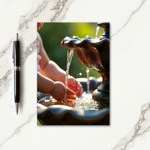 Sweet Fathers Day Fountain Card
