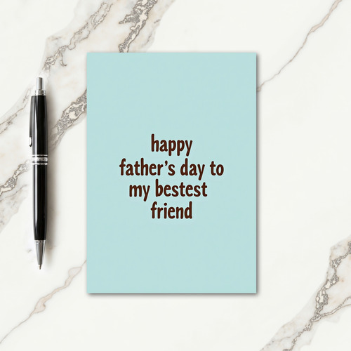 Sweet Fathers Day Friend Card