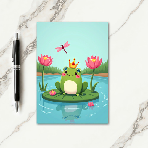 Sweet Fathers Day Frog Prince Card