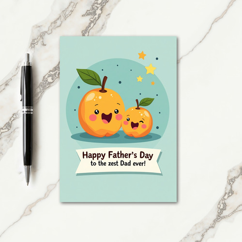 Sweet Fathers Day Fruit Card