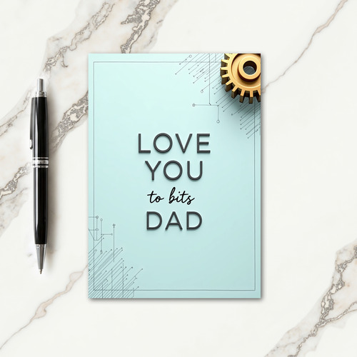 Sweet Fathers Day Gear Art Card