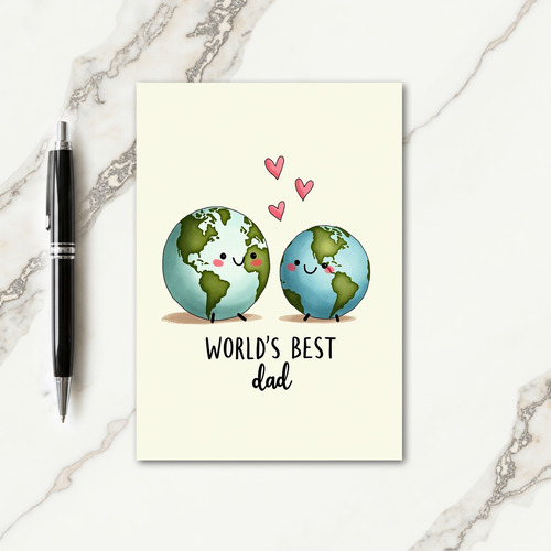 Sweet Fathers Day Globes Card