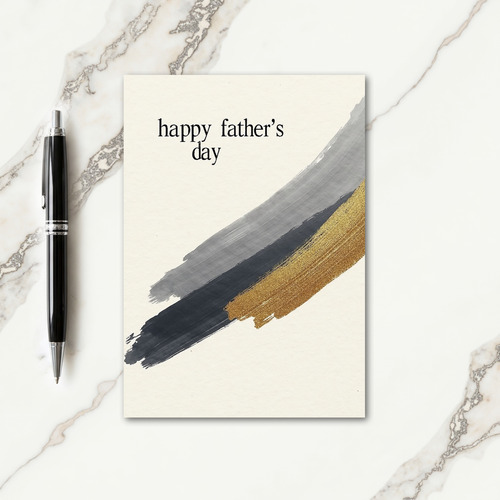 Sweet Fathers Day Gold Art Card