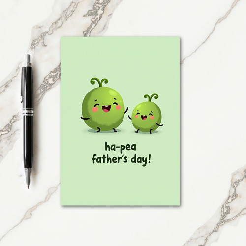 Sweet Fathers Day Green Plant Card