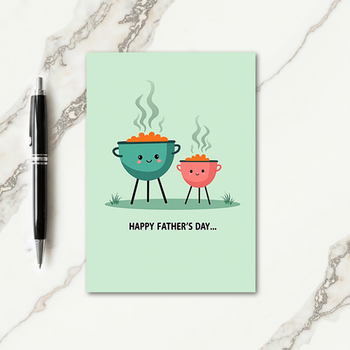 Sweet Fathers Day Grill Friends Card