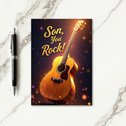 Sweet Fathers Day Guitar Card