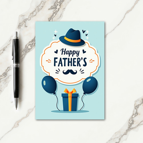 Sweet Fathers Day Hat Card