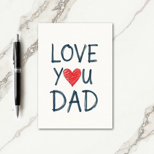 Sweet Fathers Day Heartfelt Card