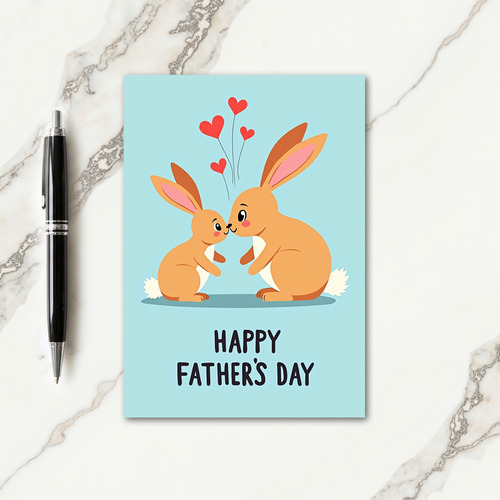 Sweet Fathers Day Hug Card