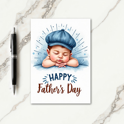 Sweet Fathers Day Infant Card