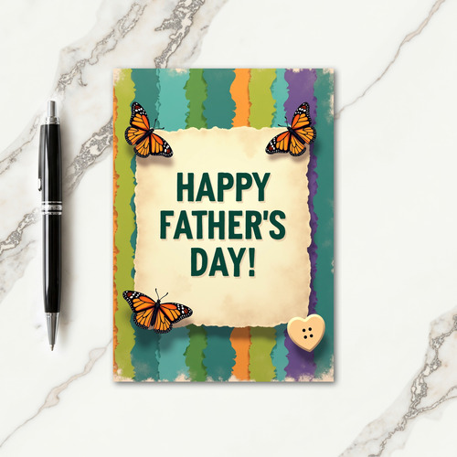 Sweet Fathers Day Insect Card