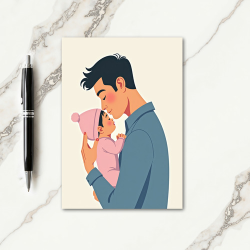 Sweet Fathers Day Kiss Card