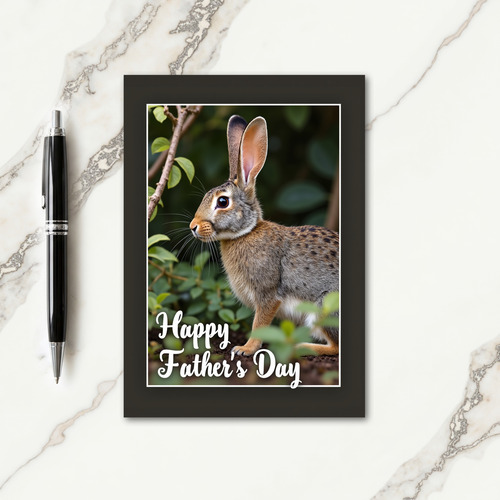 Sweet Fathers Day Lagomorph Card