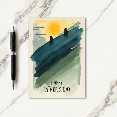 Sweet Fathers Day Landscape Card