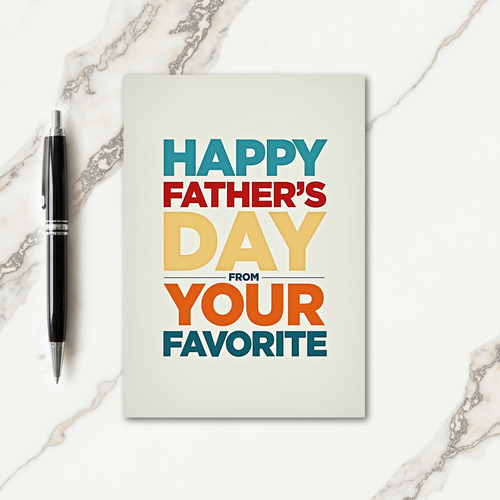 Sweet Fathers Day Layered Card