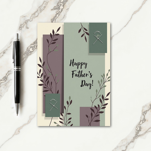 Sweet Fathers Day Leaf Card