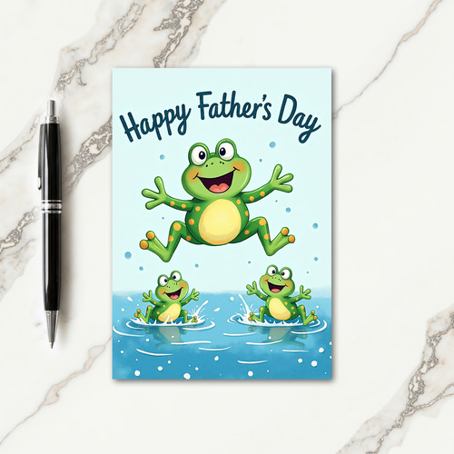 Sweet Fathers Day Leap Card