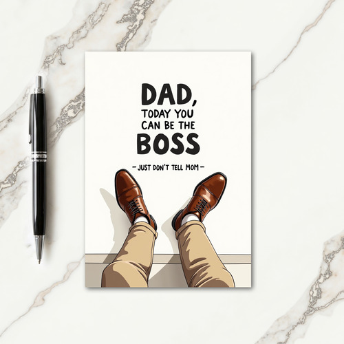 Sweet Fathers Day Legs View Card