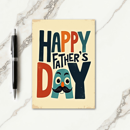 Sweet Fathers Day Letter Art Card