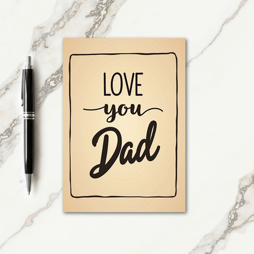 Sweet Fathers Day Lettering Card