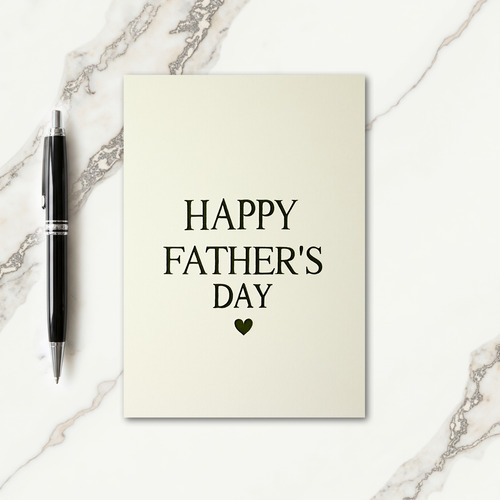 Sweet Fathers Day Letterpress Card