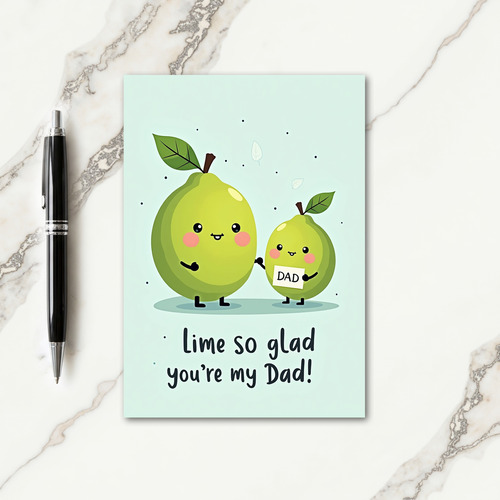 Sweet Fathers Day Lime Card