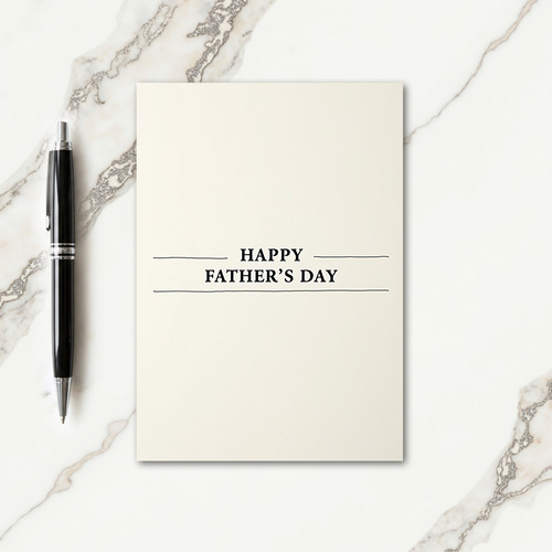 Sweet Fathers Day Lines Card