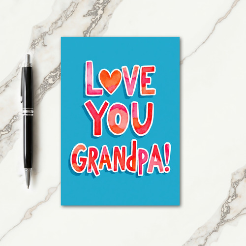 Sweet Fathers Day Love Grandpa Card