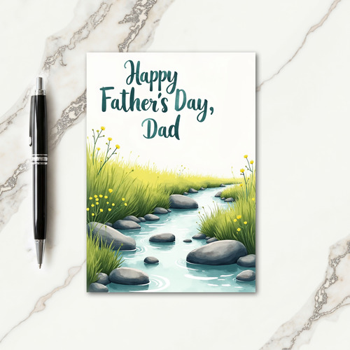 Sweet Fathers Day Meadow Card