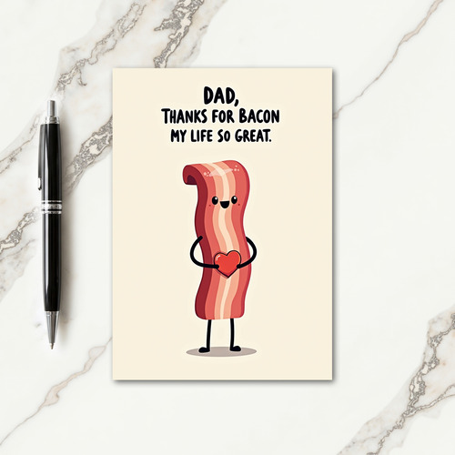 Sweet Fathers Day Meat Art Card