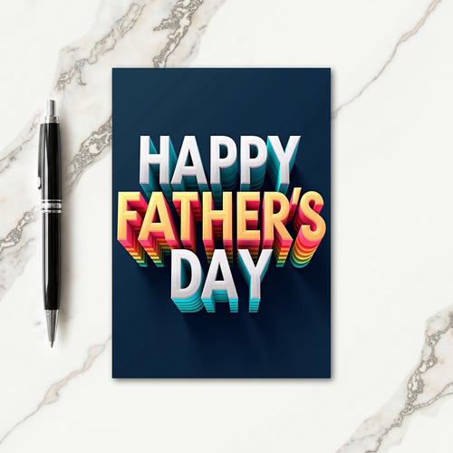 Sweet Fathers Day Metallic Card