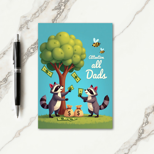 Sweet Fathers Day Money Tree Card