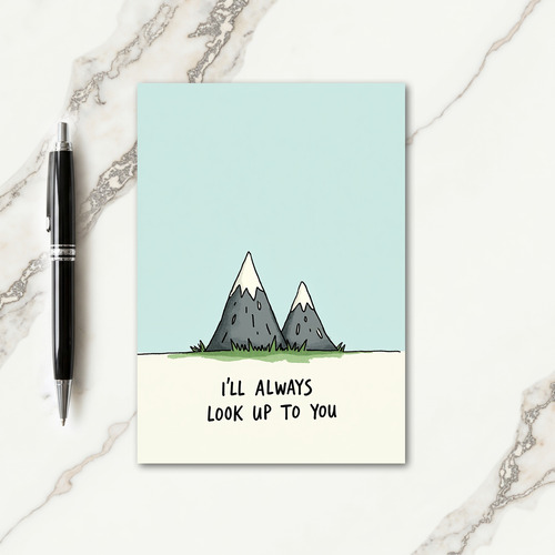 Sweet Fathers Day Mountain Card