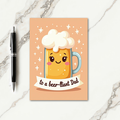 Sweet Fathers Day Mug Shot Card