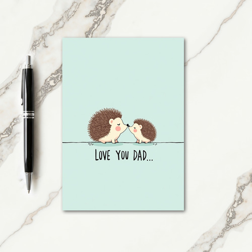 Sweet Fathers Day Nose Touch Card
