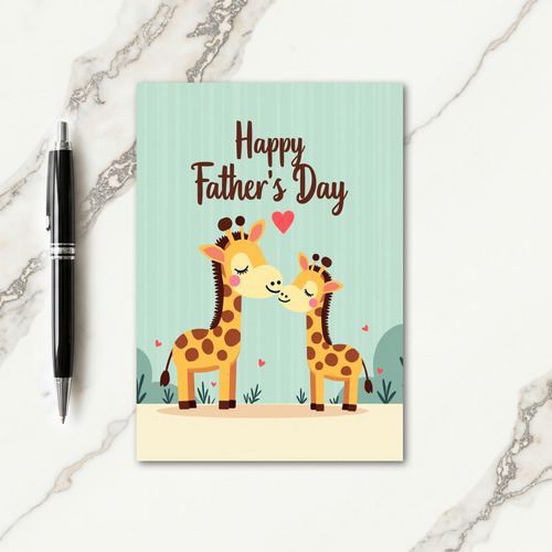 Sweet Fathers Day Nuzzle Card