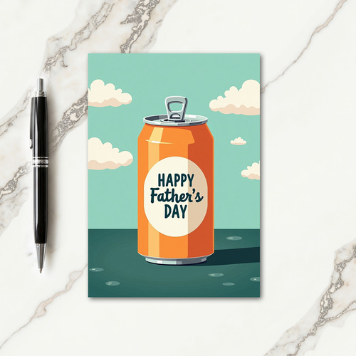Sweet Fathers Day Orange Card
