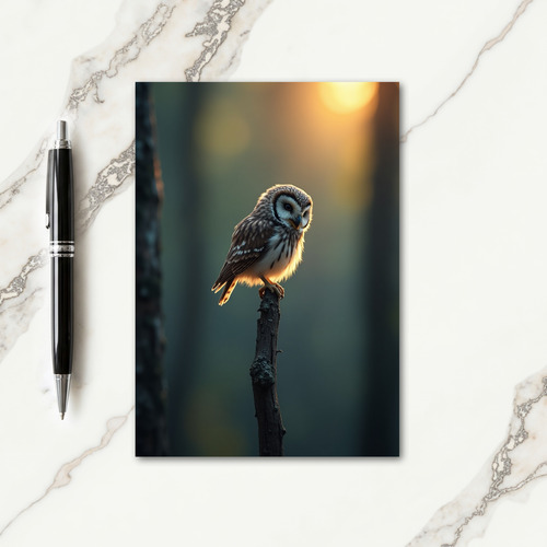 Sweet Fathers Day Owl Branch Card